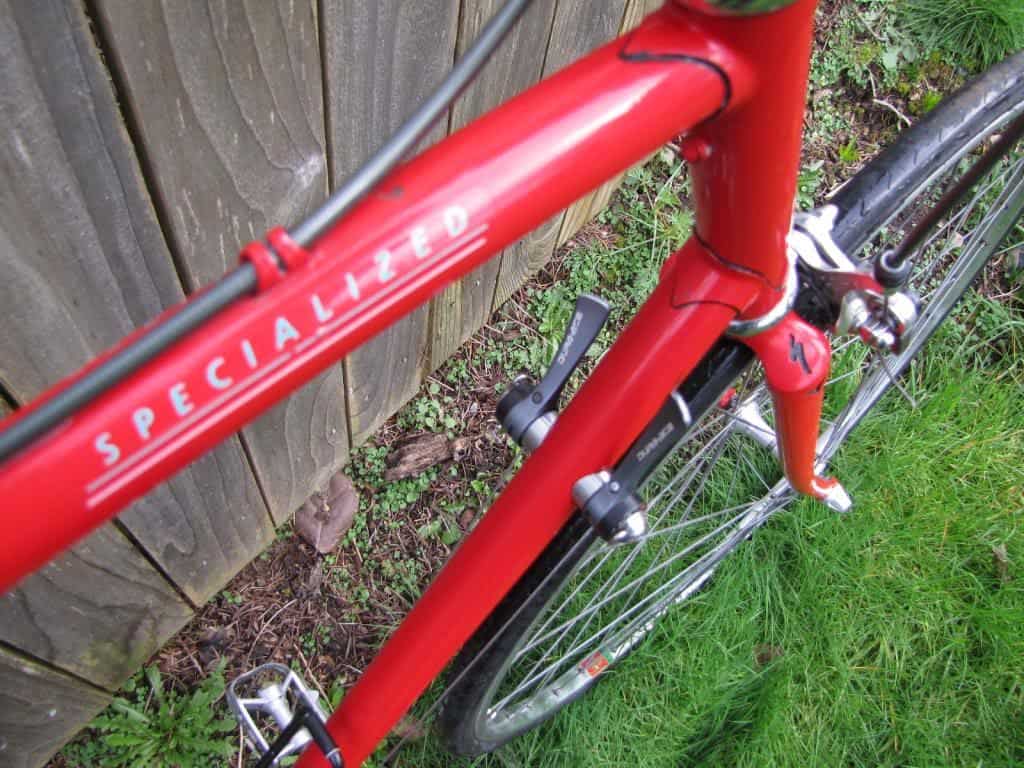 Close up image of vintage Specialized bike