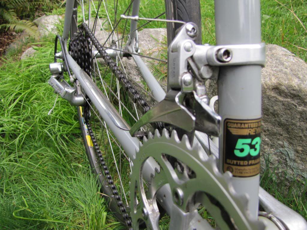 Image of vintage Trek bike crankset