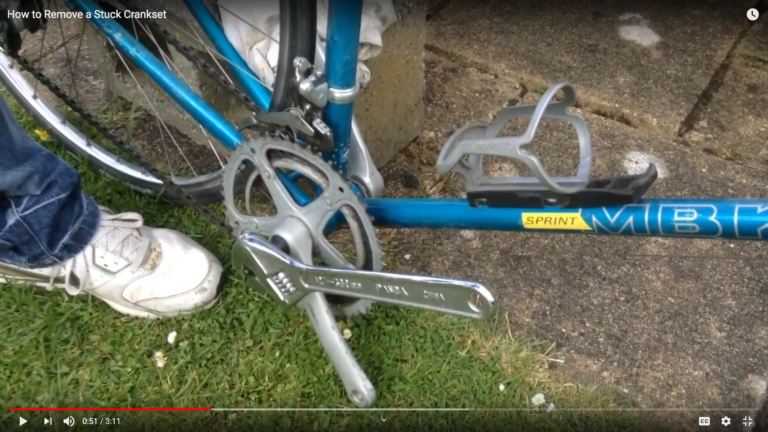 removing bike crank