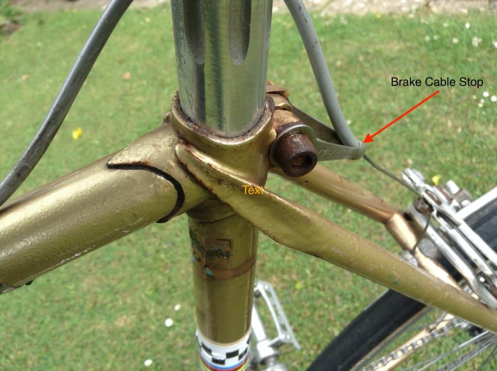 Centre pull for side pull image of rear brake stop