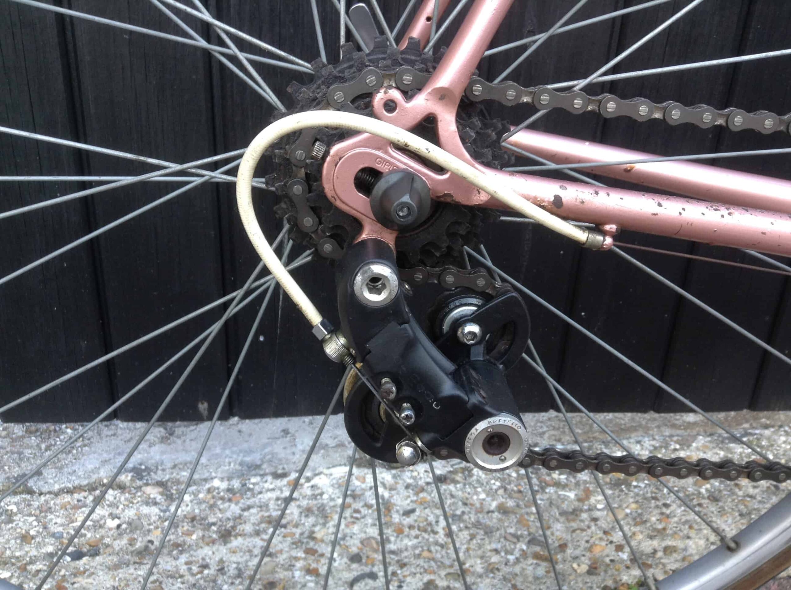 Image of cleaned Ofmega rear derailleur