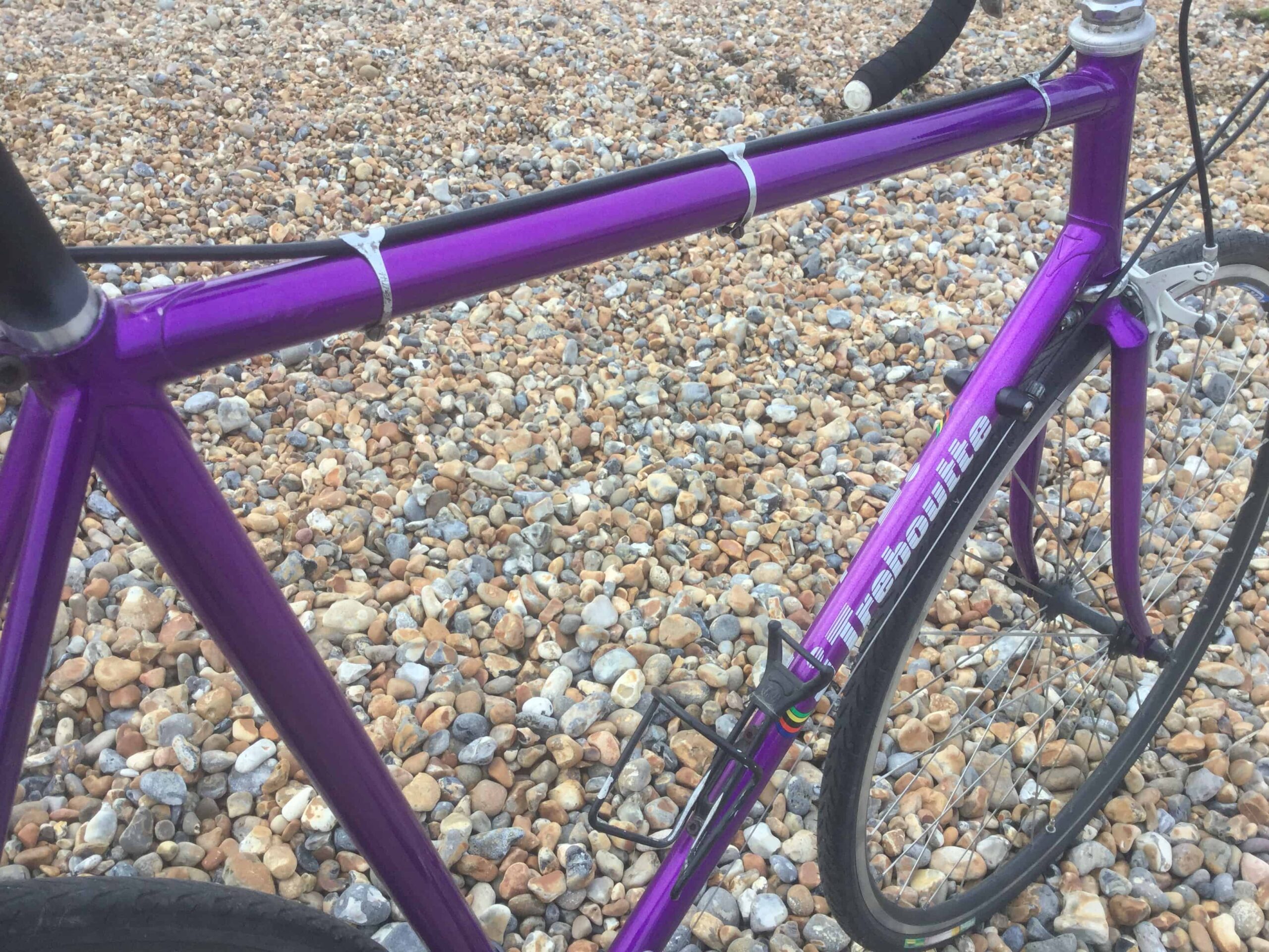 Image of purple bike frame