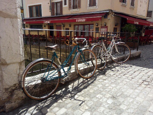Cool Vintage Bikes in Vintage French Towns