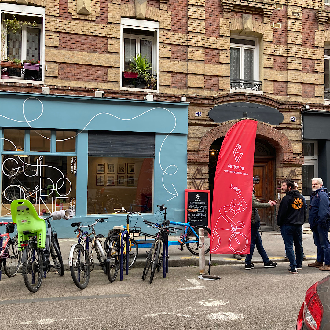 Vintage bike shop in Rouen