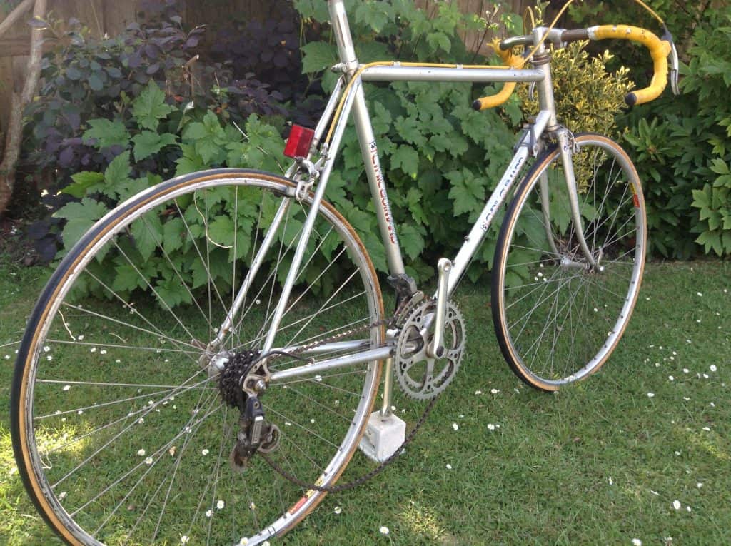 Image of Cyril Guimard bike from rear