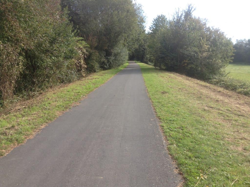 Image of bike trail in sun