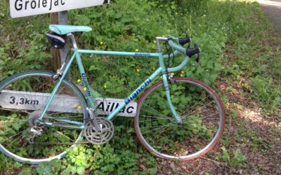 Riding a Steel Bianchi in the Dordogne