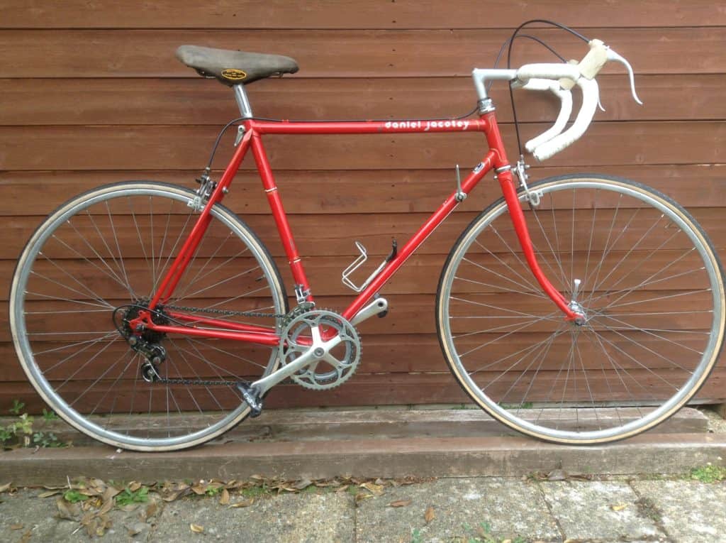 Image of finished bike with painted forks