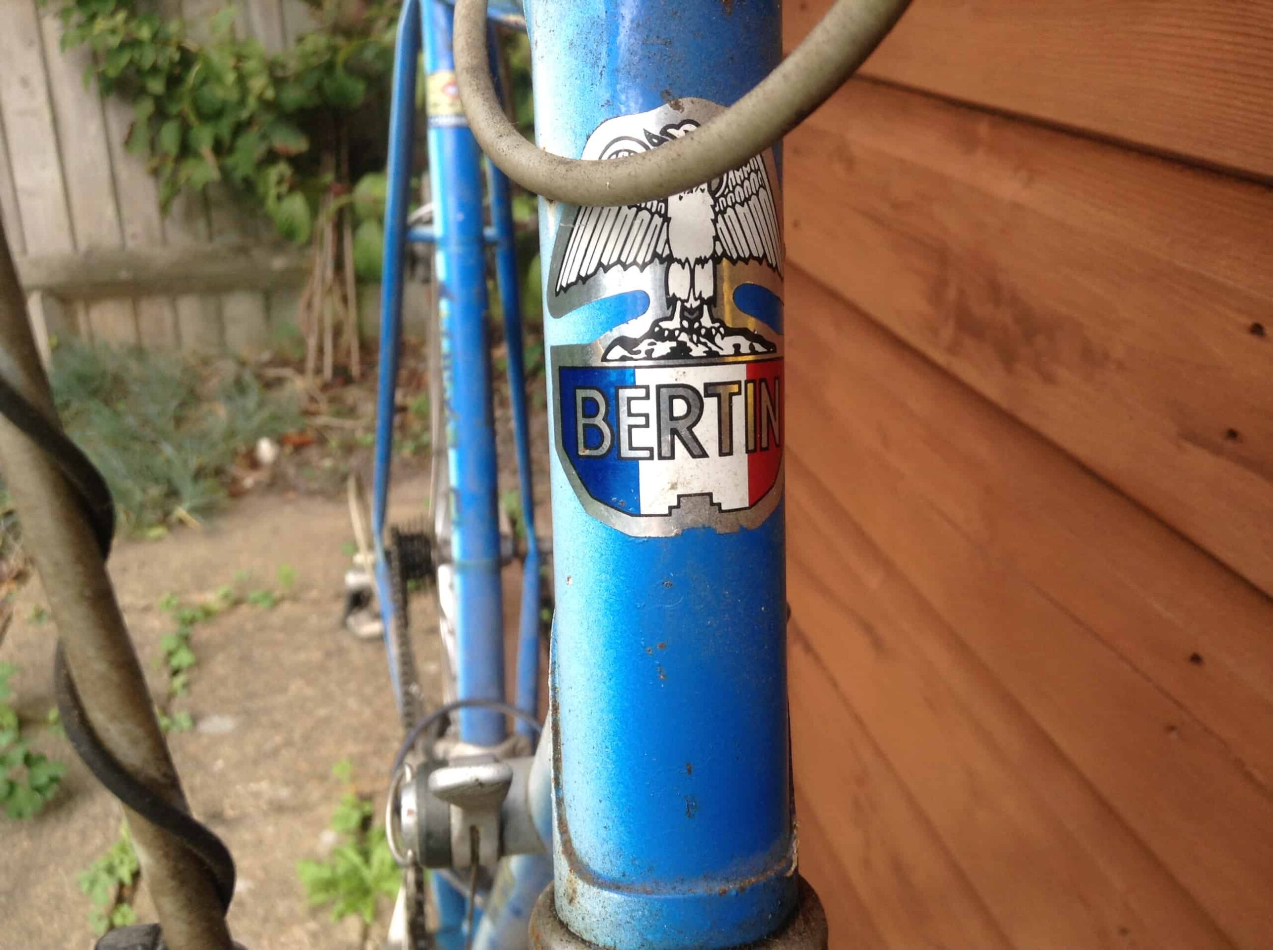 Image of vintage Bertin bike headtube