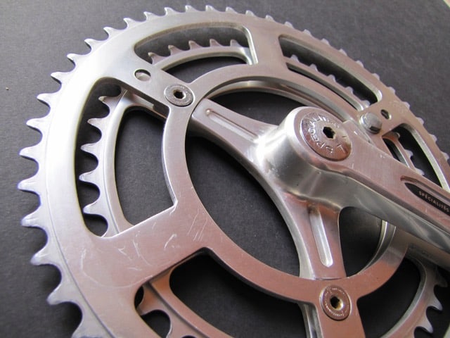 Close up image of TA crankset