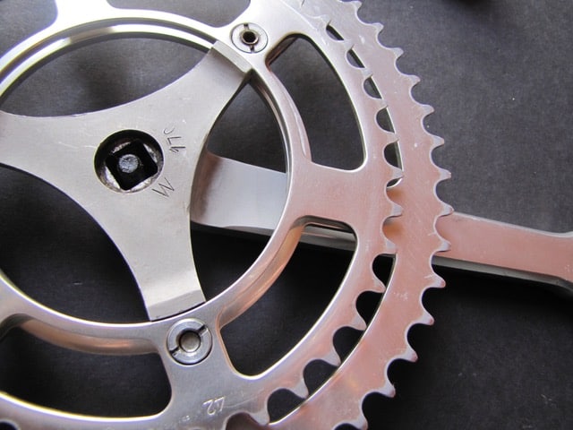 Best 3 arm crankset image of rear of TA crank