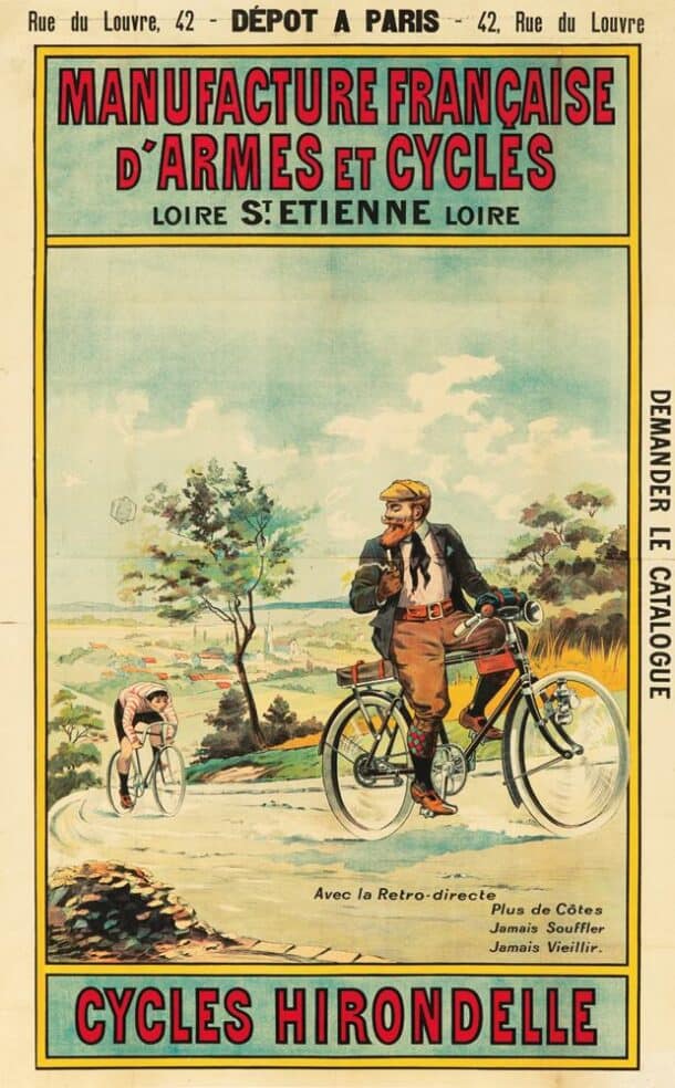 Vélo De Course Ancien Manufrance Hirondelle – Année 1960