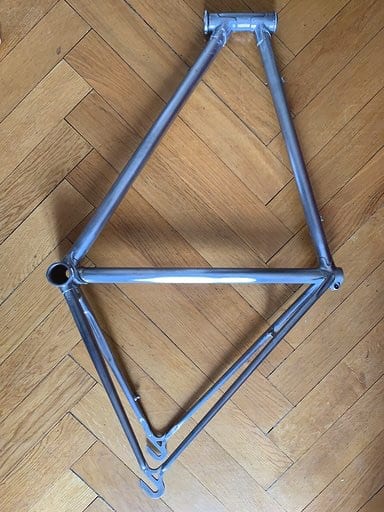 Sanded down vintage Atala Rizatto frame ready for painting