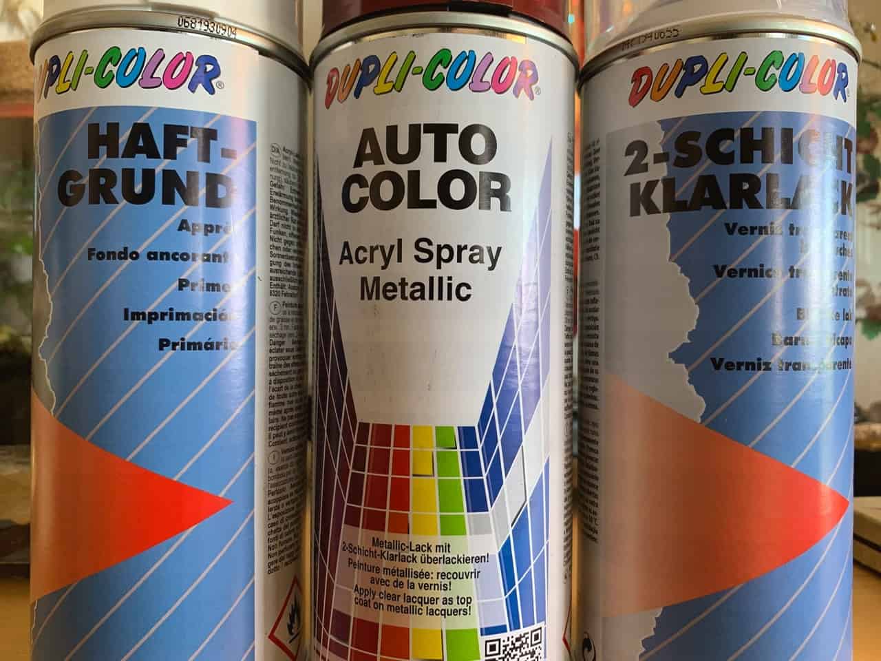 Image of spray paint for frame respray