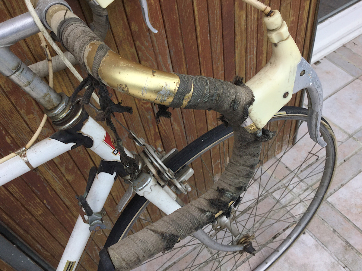 Image of Gold Handlebars Peugeot Bike