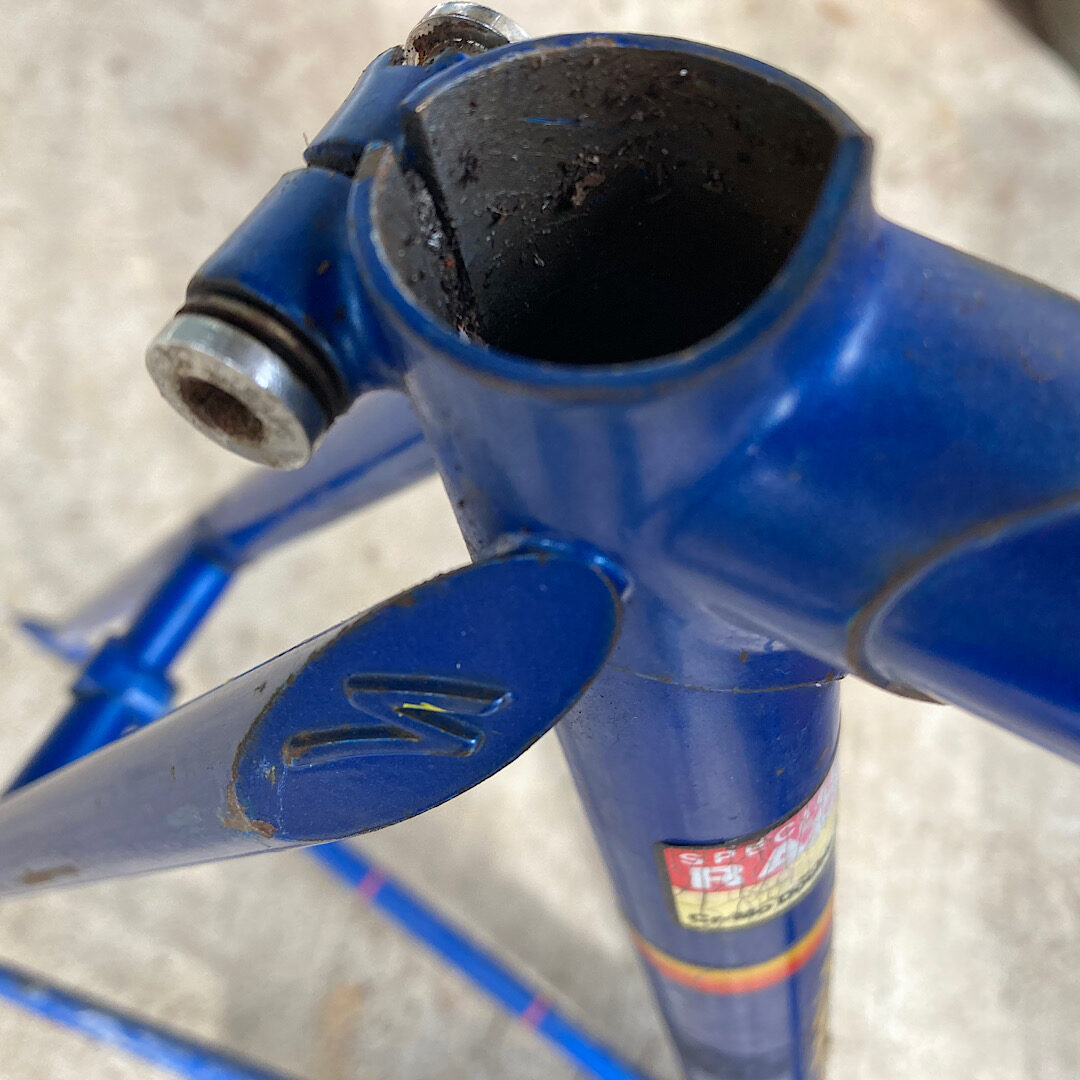 Specialized Allez Restoration image of stamped lug