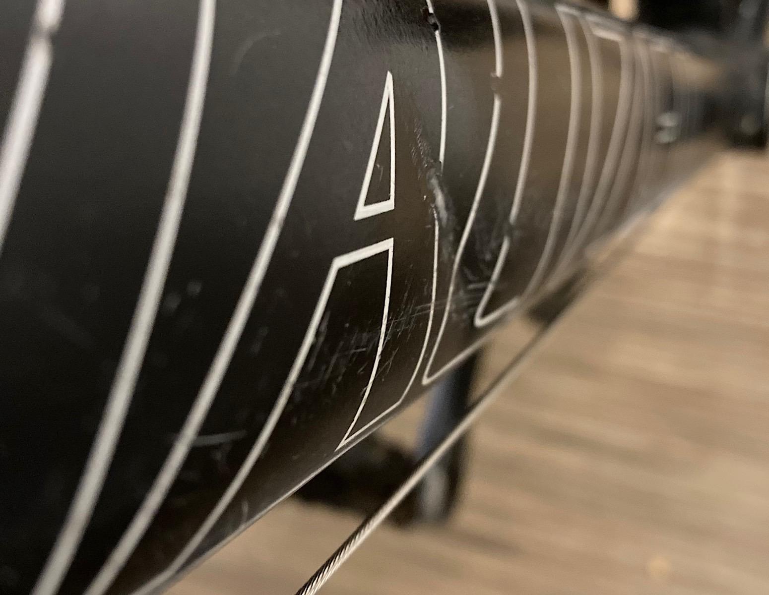 Image of damaged downtube 