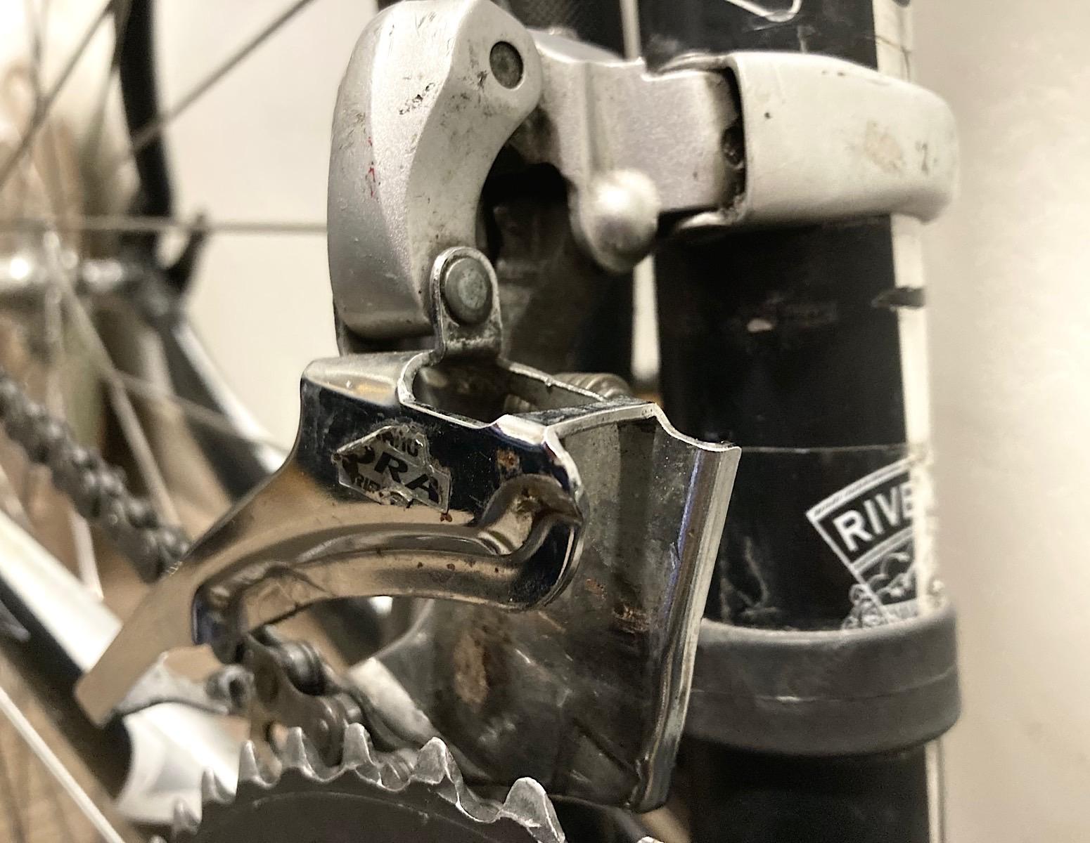 Swap out triple for double: Sora front derailleur