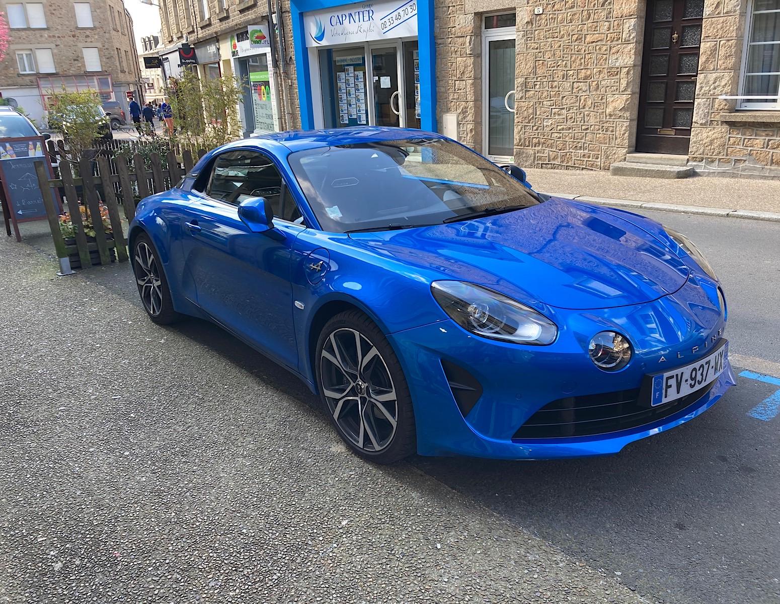 Blue Alpine Sports Car