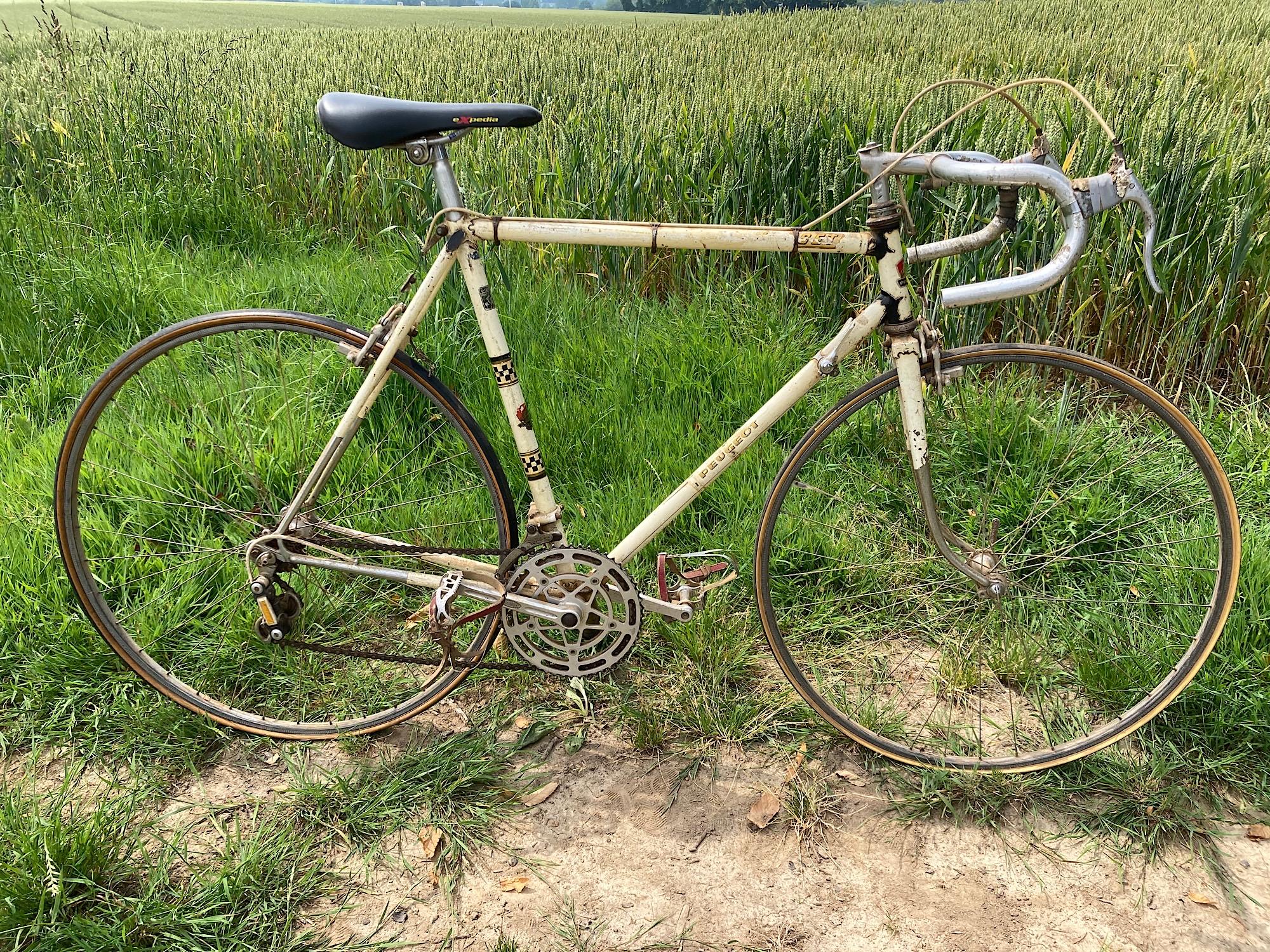 Peugeot PX10 Restoration bike in field