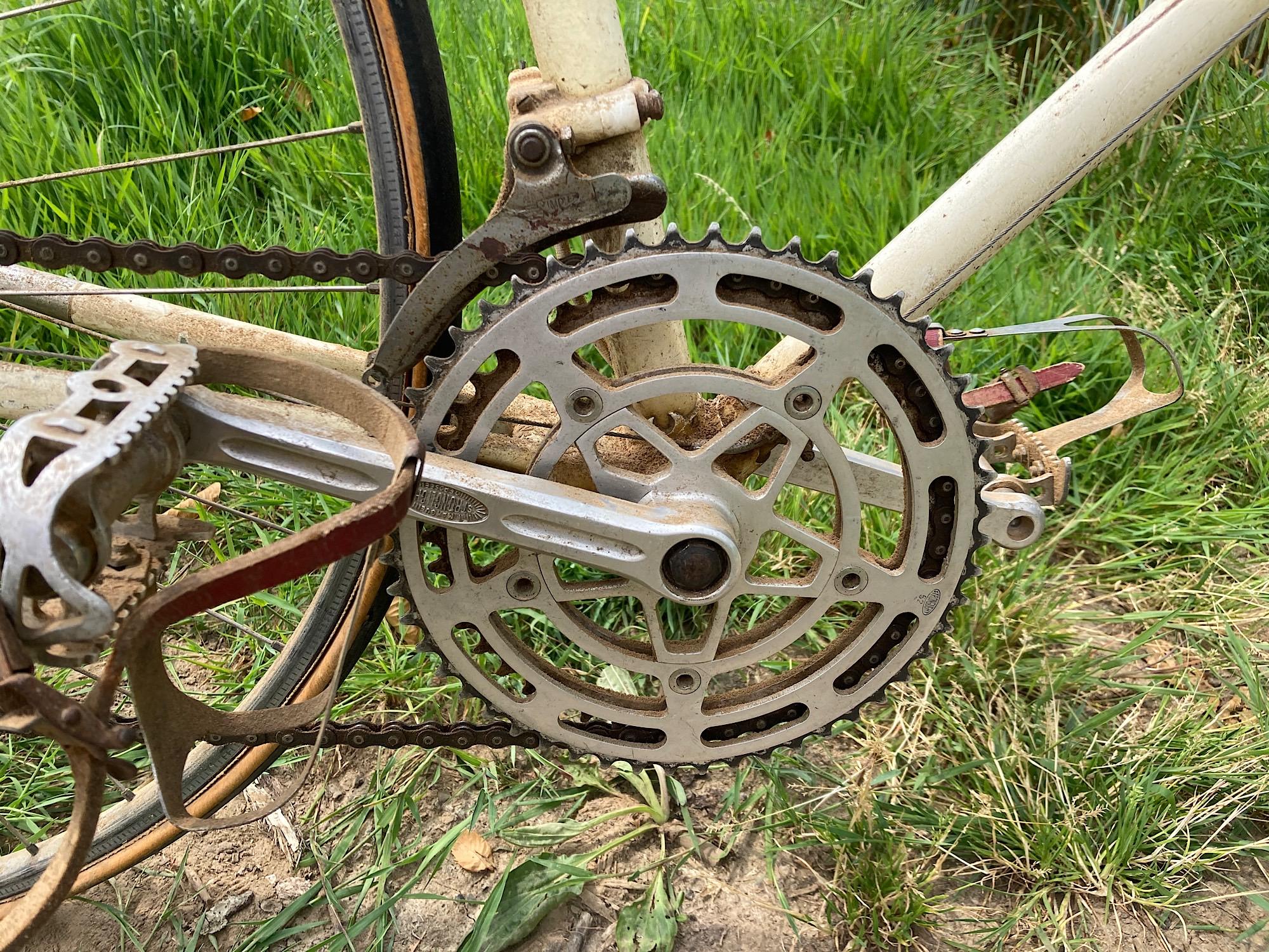 Peugeot PX10 restoration image of crank