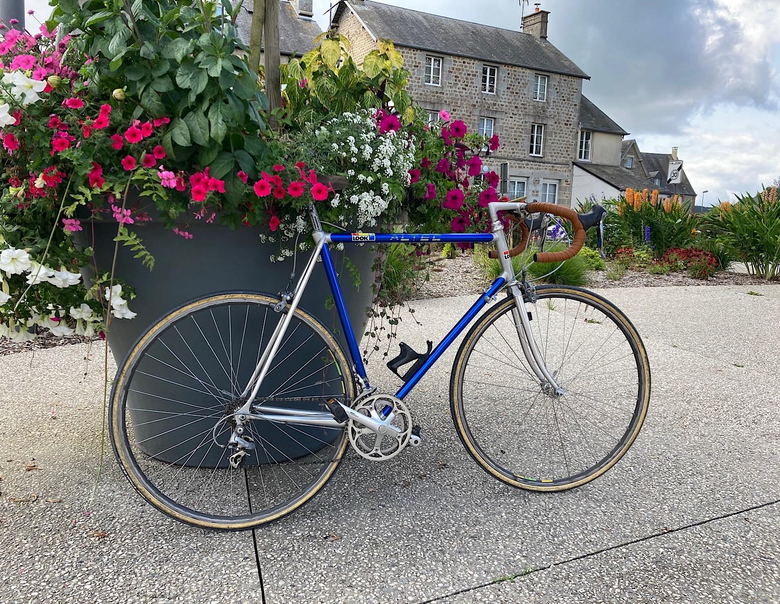 Image of riding my vintage bike, an Altec, at Sourdeval